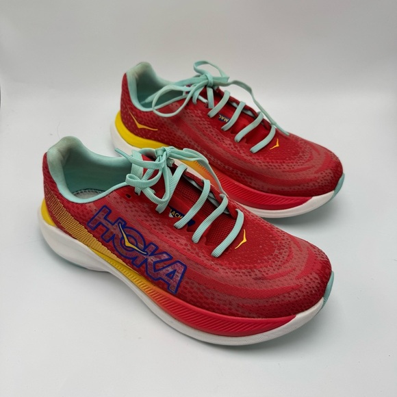 Hoka Shoes - Hoka Mach X Cerise Cloudless Sneaker Women’s Size 8.5 Athletic Running Shoe